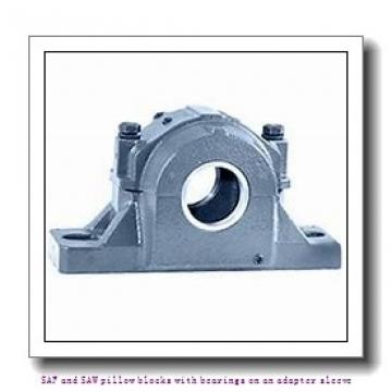 skf FSAF 1520 x 3.1/2 SAF and SAW pillow blocks with bearings on an adapter sleeve